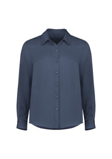 Picture of Biz Corporates Ladies Evelyn Long Sleeve Button Down Blouse